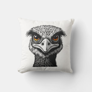 Emu-Vogelkopf Kissen