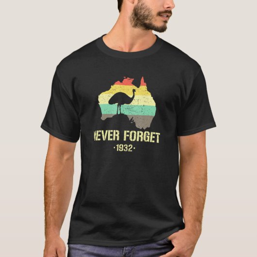 Emu War 1932 Australien Geschichte T-Shirt (Vorderseite)