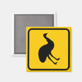 Emu Xing Sign Magnet (Vorderseite/Rückseite)