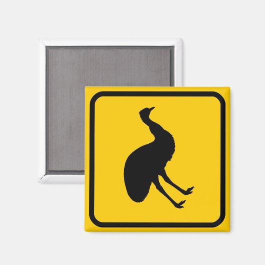 Emu Xing Sign Magnet (Vorderseite/Rückseite)