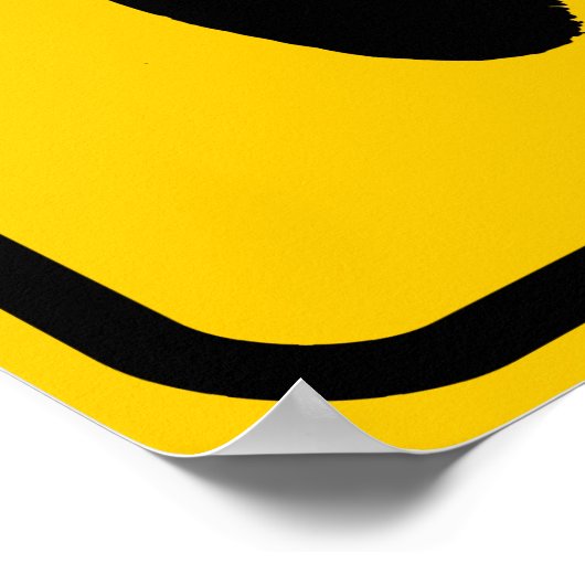 Emu Xing Sign Poster (Ecke)