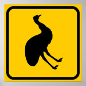 Emu Xing Sign Poster (Vorne)