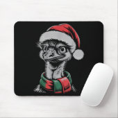 Emu Xmas Santa Hat F Christmas Costume Mousepad (Mit Mouse)
