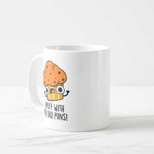 Emuff mit den schlechten Punnen Futter Muffin Puff Kaffeetasse (Vorderseite Links)