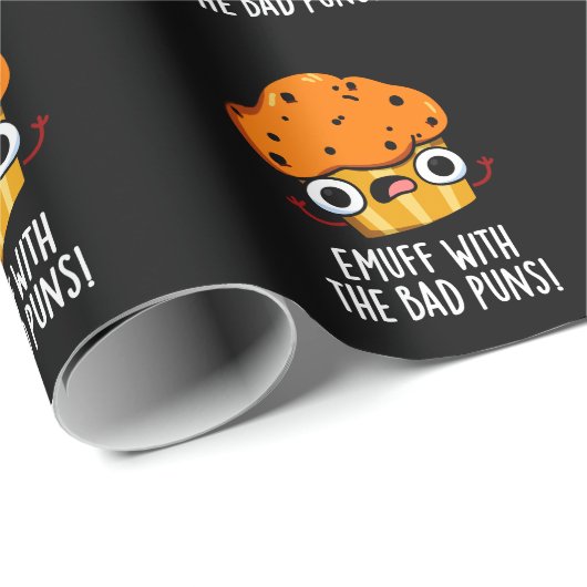 Emuff mit schlechten Punnen Nahrungsschleife pun d Geschenkpapier (Rolleneckpunkt)