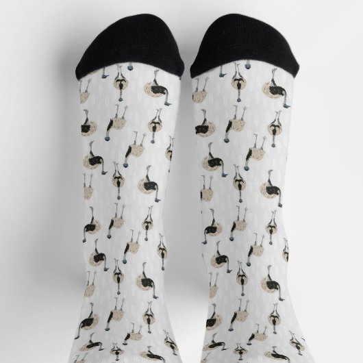 Emus Bird Lovers Gemustert Socken (Oben)