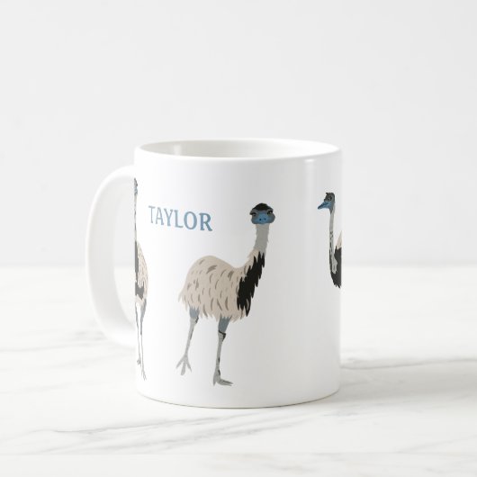 Emus Bird Lovers Personalisiert Kaffeetasse (Vorderseite Links)