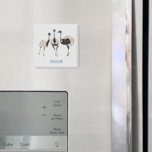 Emus Bird Lovers Personalisiert Magnet (In Situ (Kühlschrank))