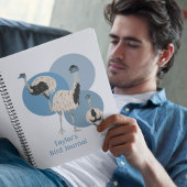 Emus Bird Lovers Personalisiert Notizblock