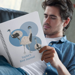 Emus Bird Lovers Personalisiert Notizblock