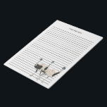 Emus Bird Lovers Personalisiert Notizblock<br><div class="desc">Überraschen Sie Ihren Lieblingsvogelliebhaber mit personalisiertem Emupapier. Dieses Notizblock verfügt über realistische Stilabbildungen von drei Emus und ist bereit,  mit einem Namen oder einer benutzerdefinierten Nachricht an der Spitze personalisiert zu werden. Das Pad hat Richtlinien für das Schreiben von Notizen oder das Erstellen von Listen festgelegt</div>