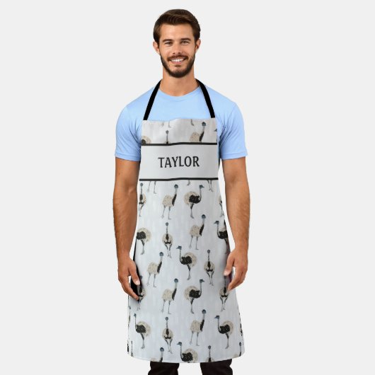 Emus Bird Lovers Personalisiert Schürze (Getragen)