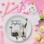 Emus Bird Lovers Personalisiertes Party Pappteller (Party)
