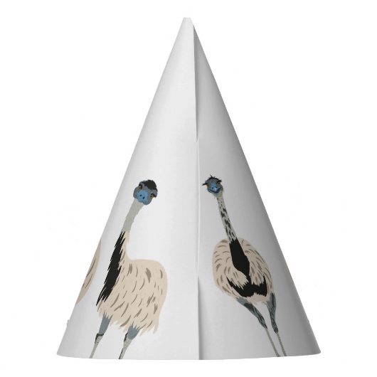 Emus Bird Lovers Personalisiertes Party Partyhütchen (Rückseite)