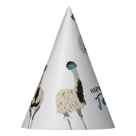 Emus Bird Lovers Personalisiertes Party Partyhütchen (Links)