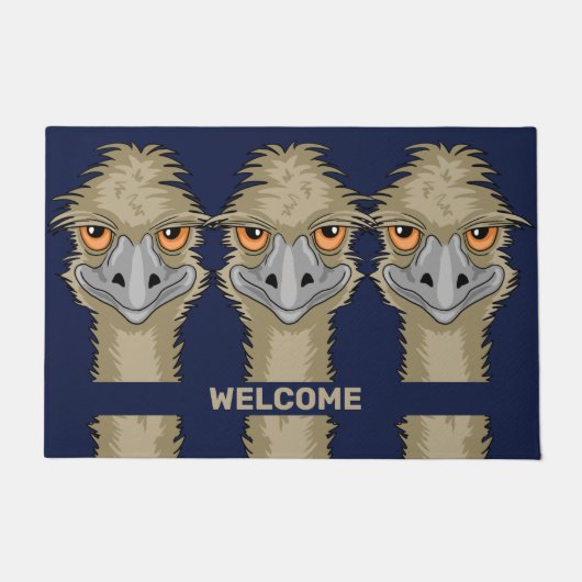 Emus Welcome Fußmatte (Vorderseite)