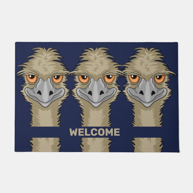 Emus Welcome Fußmatte (Vorderseite)