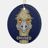 Emused Funny Emu Pun Keramik Ornament (Links)
