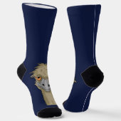 Emused Funny Emu Pun Socken (Gewinkelt)
