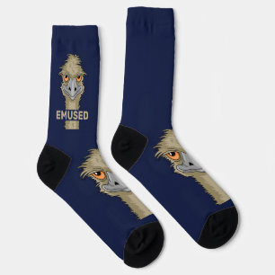 Emused Funny Emu Pun Socken