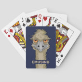 Emusing Funny Emu Pun Playing Cards Spielkarten (Rückseite)