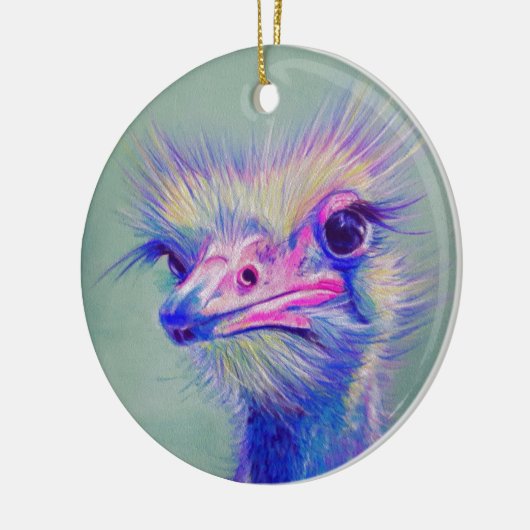 Emuvogel Keramikornament (Links)