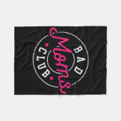 Emwered Strong Women Hustle Boss Mom Wife Bad Moms Fleecedecke (Vorderseite (Horizontal))