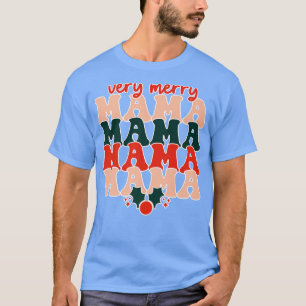 En78 Sehr frohe Mama Merry Xmas Weihnachts-Mama We T-Shirt