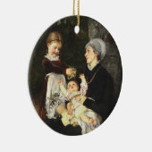 En Ammes Besøg - Bertha Wegmann Fine Art Keramik Ornament (Rechts)