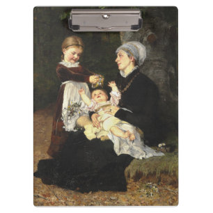 En Ammes Besøg - Bertha Wegmann Fine Art Klemmbrett