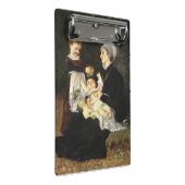 En Ammes Besøg - Bertha Wegmann Fine Art Mini Klemmbrett (Schrägansicht)