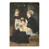 En Ammes Besøg - Bertha Wegmann Fine Art Mini Klemmbrett (Rückseite)