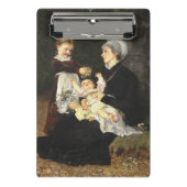 En Ammes Besøg - Bertha Wegmann Fine Art Mini Klemmbrett (Vorderseite)