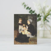 En Ammes Besøg - Bertha Wegmann Fine Art Postkarte (Stehend Vorderseite)