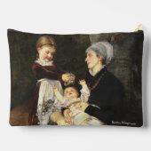 En Ammes Besøg - Bertha Wegmann Fine Art Zubehörtasche (Rückseite)