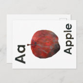 En - Apfelrot Postkarte (Vorne/Hinten)
