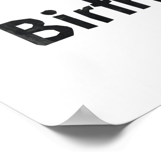 En - Birthday Cake Poster (Ecke)