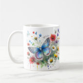 En bukett vilda blommor kaffeetasse (Links)