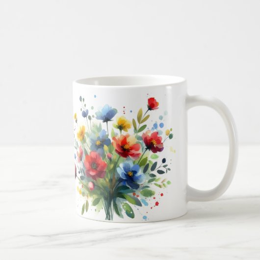 En bukett vilda blommor kaffeetasse (Rechts)