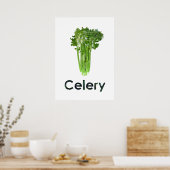 En - Celery Poster (Küche)