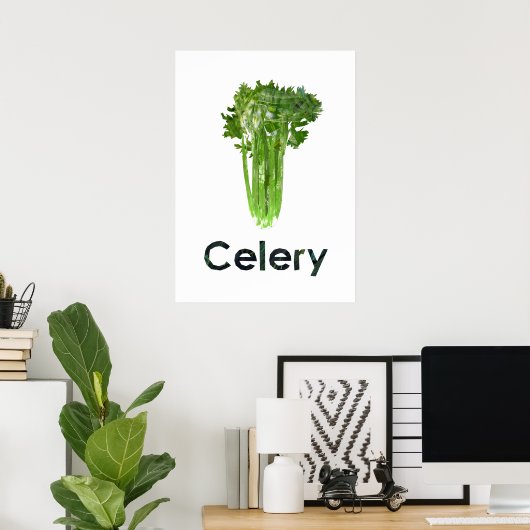 En - Celery Poster (Heimbüro)
