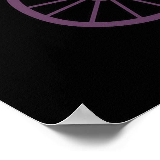 En-Cyclo-Pedia Funny Encyclopedia Pun Dark BG Poster (Ecke)