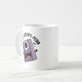En-cyclops-pedia Funny Encyclopedia Pun Kaffeetasse (Vorderseite Links)