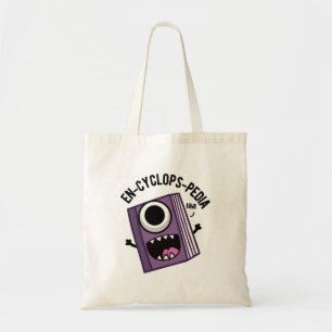 En-cyclops-pedia Funny Encyclopedia Pun Tragetasche