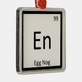 En - Ei Nog Chemistry Periodisches Tabellensymbol Silbernes Ornament (Rechts)
