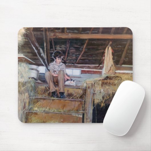 En el pajar/No palleiro/in der Scheune Mousepad (Mit Mouse)