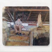 En el pajar/No palleiro/in der Scheune Mousepad (Vorne)