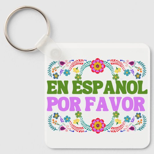 En Español Por Favor , Spanischer Lehrer Geschenk Schlüsselanhänger (Vorderseite)