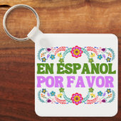 En Español Por Favor , Spanischer Lehrer Geschenk Schlüsselanhänger (Vorderseite)
