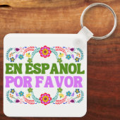 En Español Por Favor , Spanischer Lehrer Geschenk Schlüsselanhänger (Rückseite)